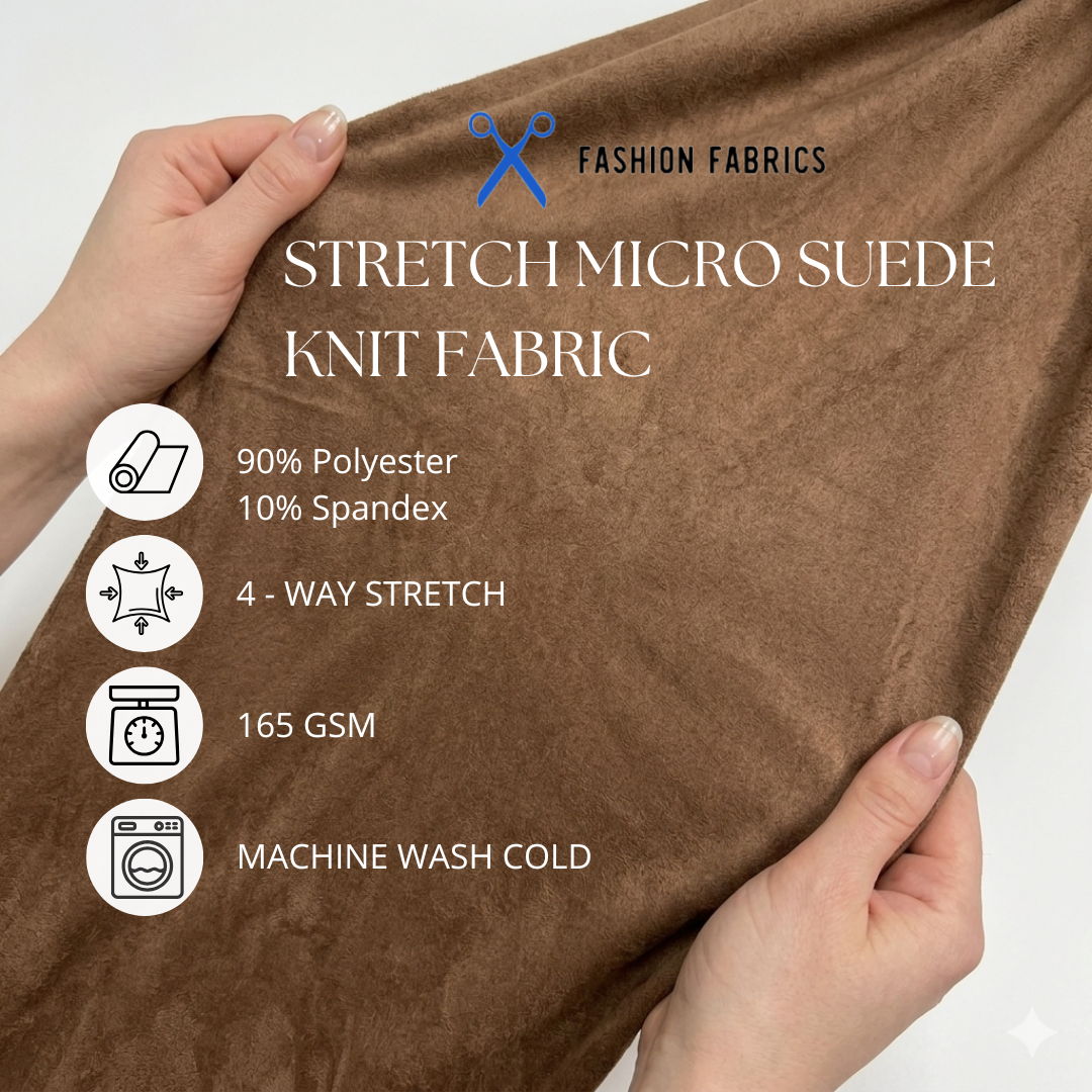 Stretch Micro Suede Knit Fabric