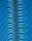Turquoise Blue Swirl Velvet Flocking Fabric