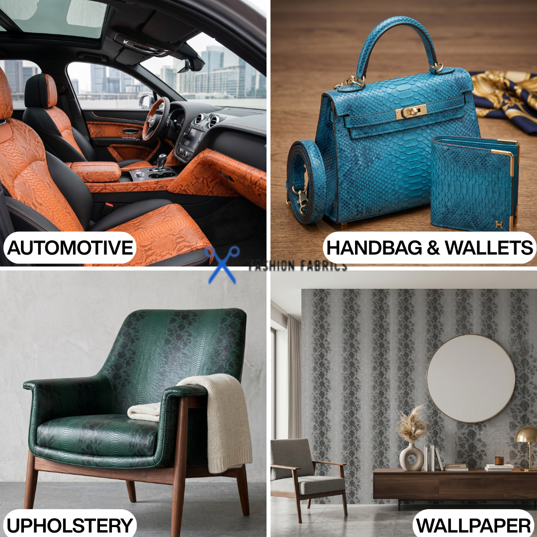 Viper Sopythana Faux Snake Skin Vinyl Fabric