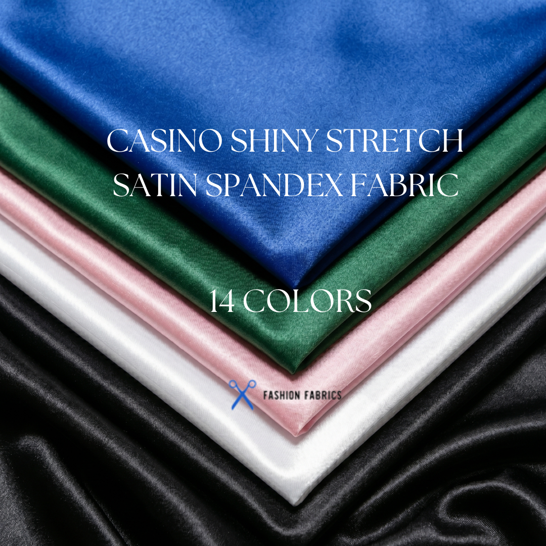 Casino Shiny Stretch Satin Spandex Fabric