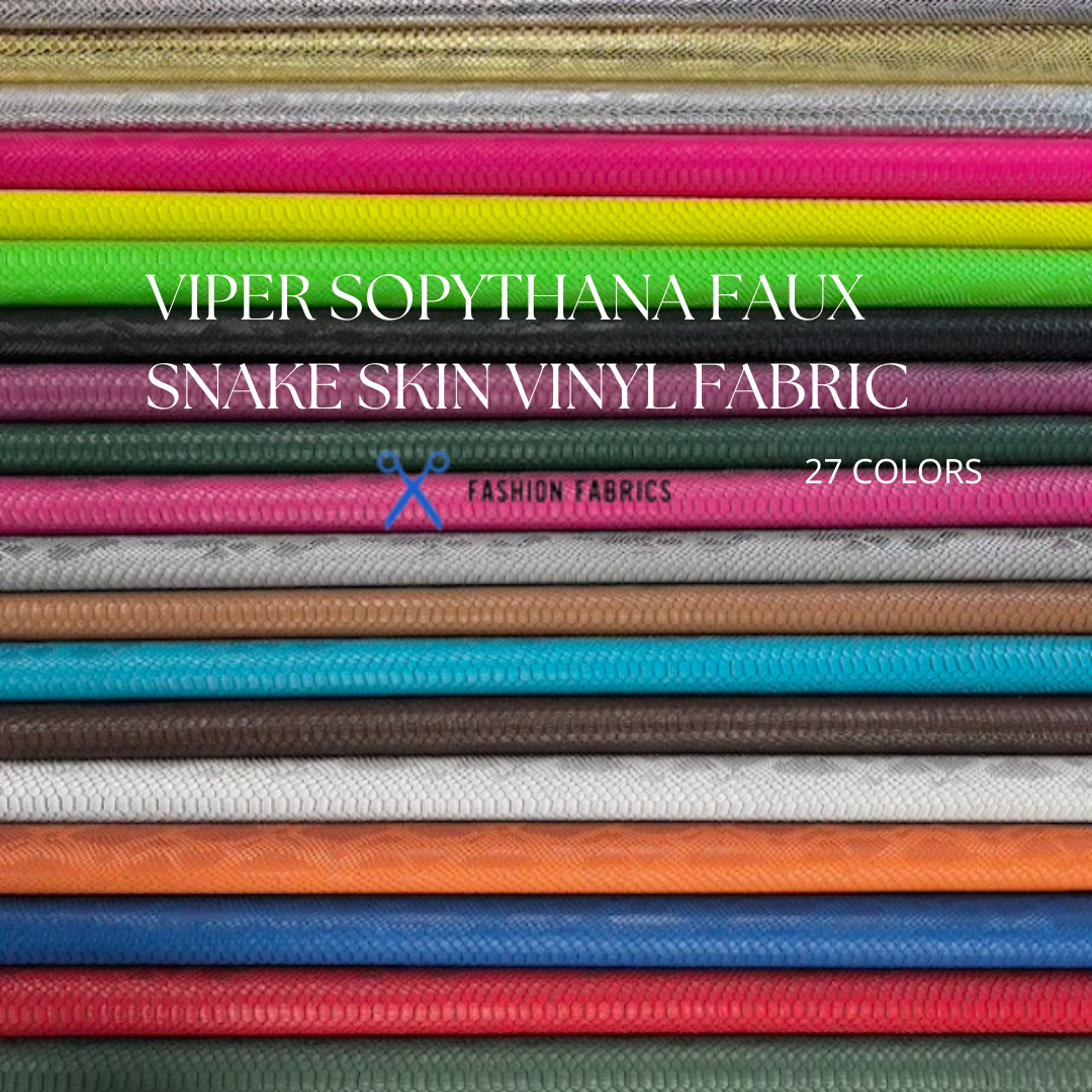 Viper Sopythana Faux Snake Skin Vinyl Fabric