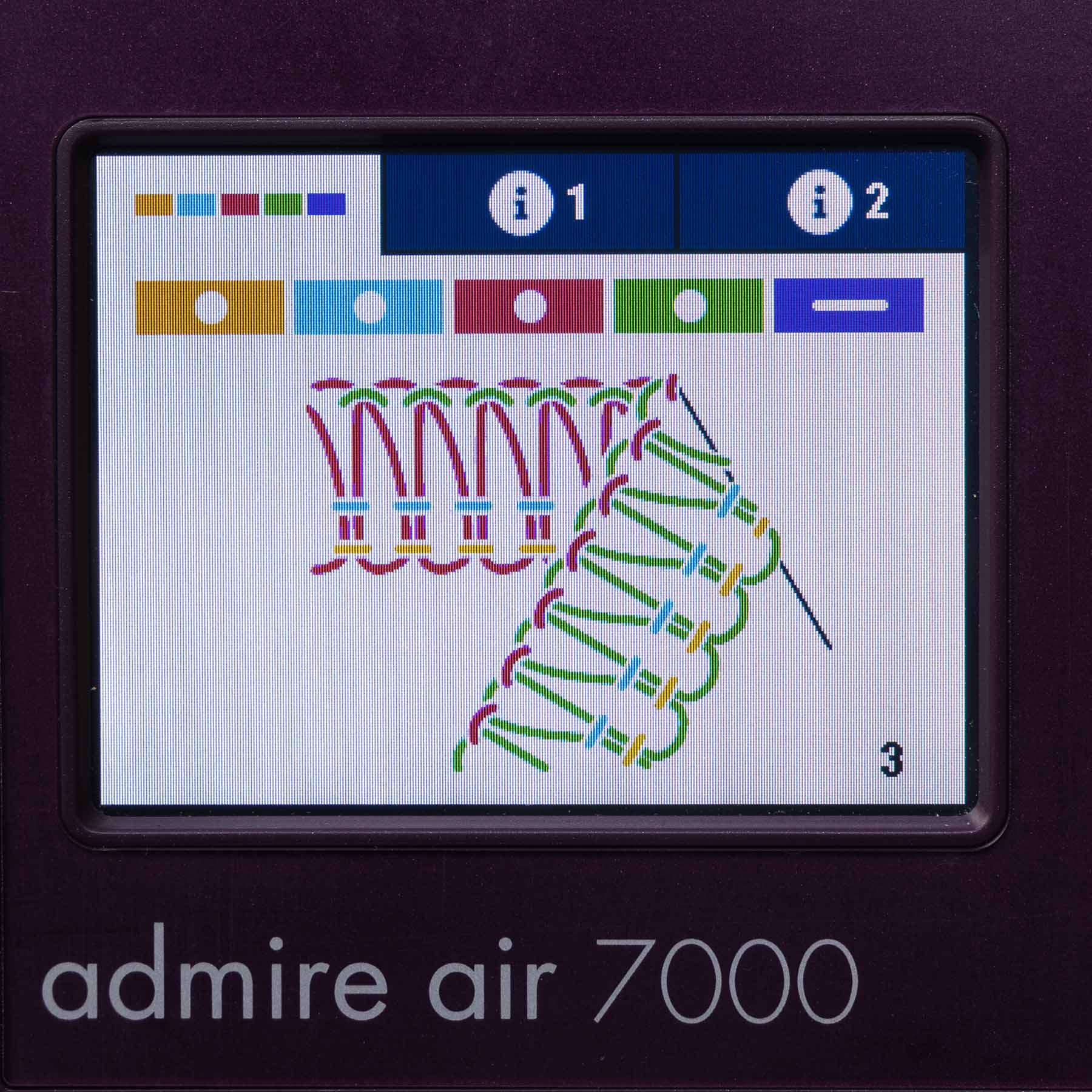PFAFF® admire™ air 7000 Purple Coverlock Machine - Fashion Fabrics LLC