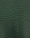 Tissu vinyle en simili cuir d'autruche Saratoga Hunter Green 