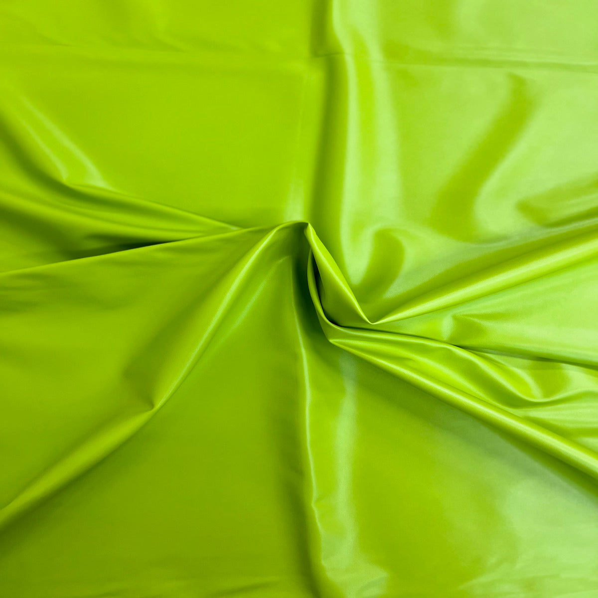 Tissu vinyle en similicuir extensible bidirectionnel vert lime 