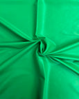 Tela de vinilo de cuero sintético elástico bidireccional verde Kelly 