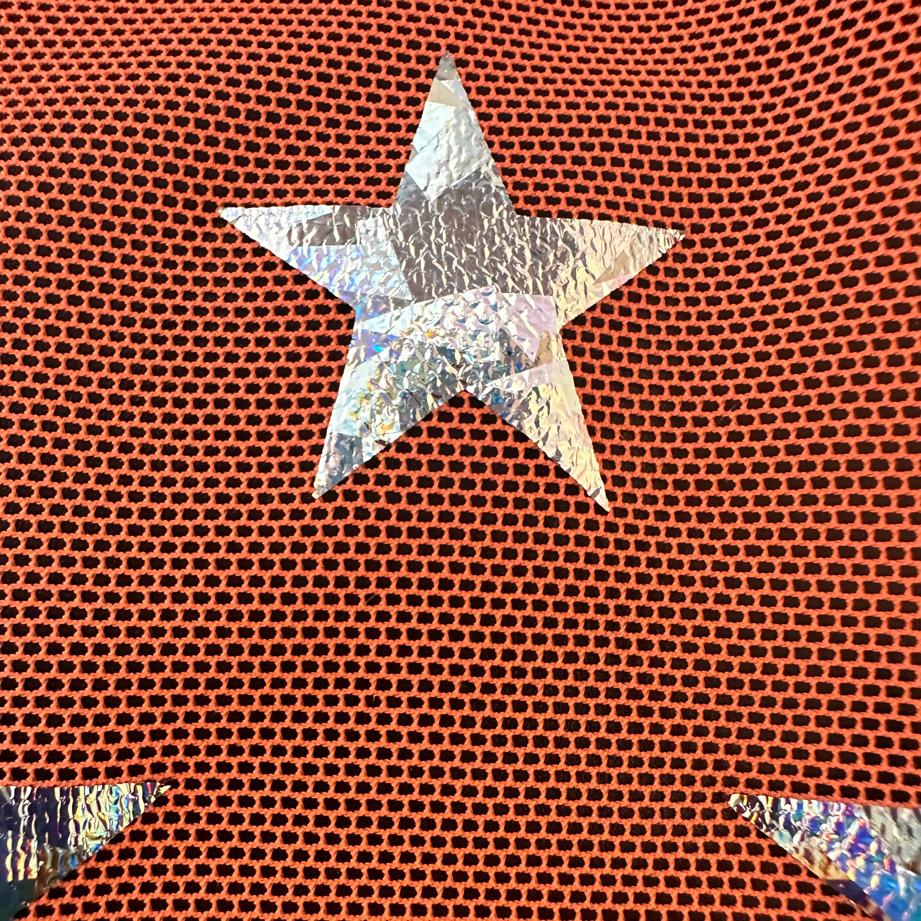 Power Stretch Mesh Star Hologram  Foil Fabric | Spandex Palace