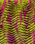 Lime Green | Fuchsia Porcupine Feather Faux Fur Fabric