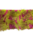 Lime Green | Fuchsia Porcupine Feather Faux Fur Fabric