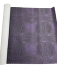 Purple | Black Mugger Two Tone Gator Faux Leather Vinyl Fabric