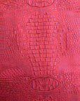Hot Pink | Lavender Mugger Two Tone Gator Faux Leather Vinyl Fabric