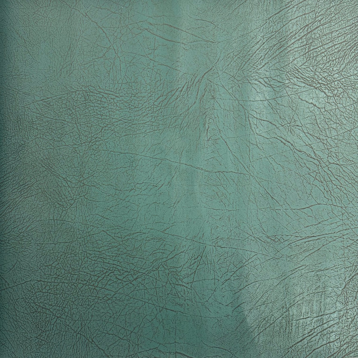 Tissu vinyle en daim simili cuir vieilli bleu turquoise vintage