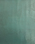 Tissu vinyle en daim simili cuir vieilli bleu turquoise vintage