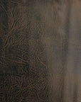 Tela de vinilo de gamuza de cuero sintético desgastada vintage marrón