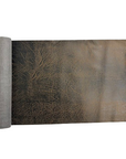 Tela de vinilo de gamuza de cuero sintético desgastada vintage marrón