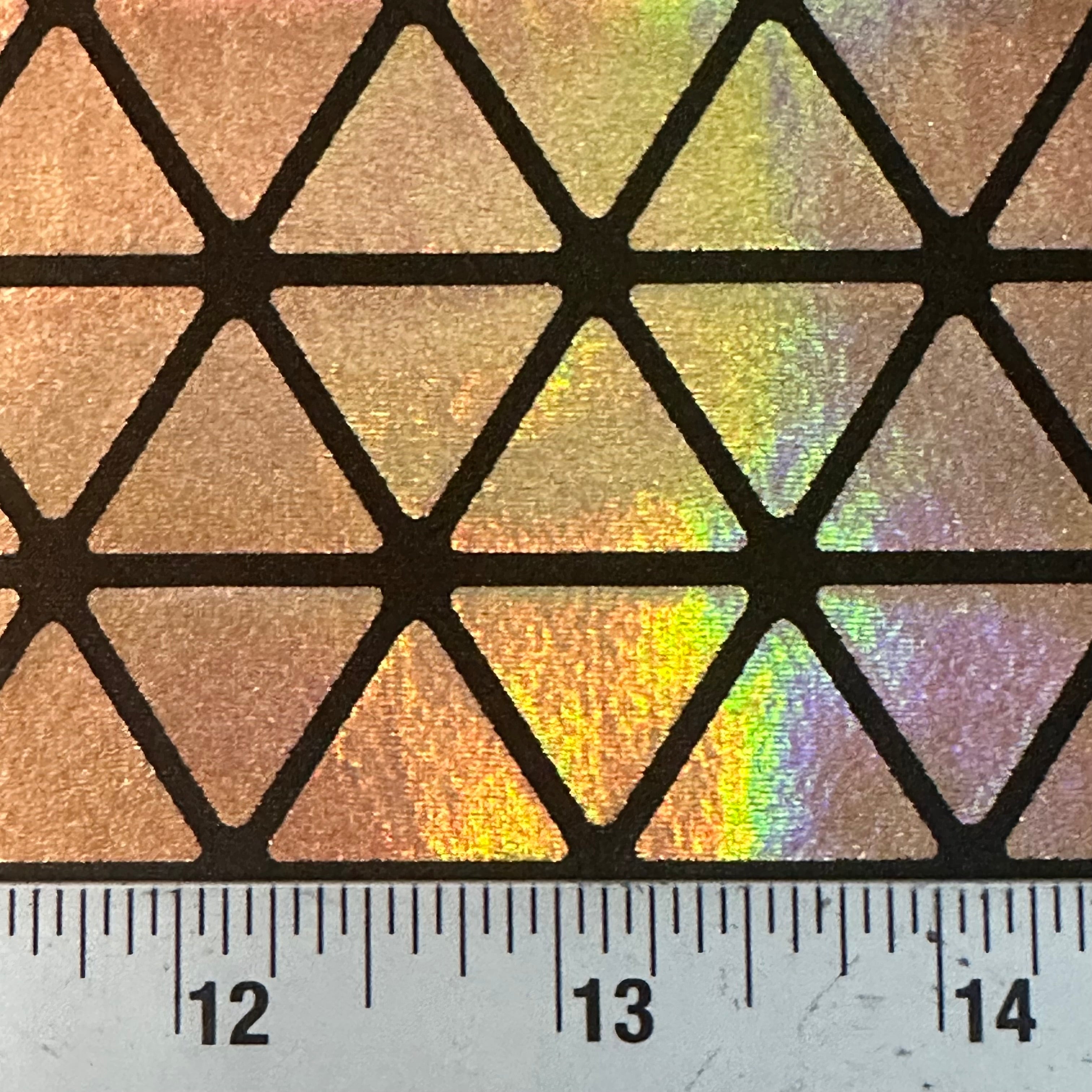 Honeycomb Triangle Stretchy Hologram Tricot Fabric | Spandex Palace