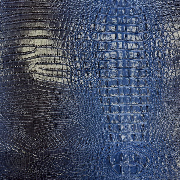 Amazon 3D Embossed Gator Faux Leather Vinyl Fabric - By The Yard