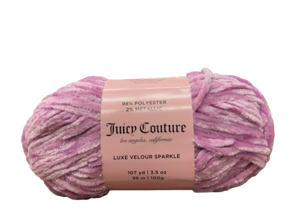 Juicy Couture Luxe Velour Sparkle Yarn - 107 Yards
