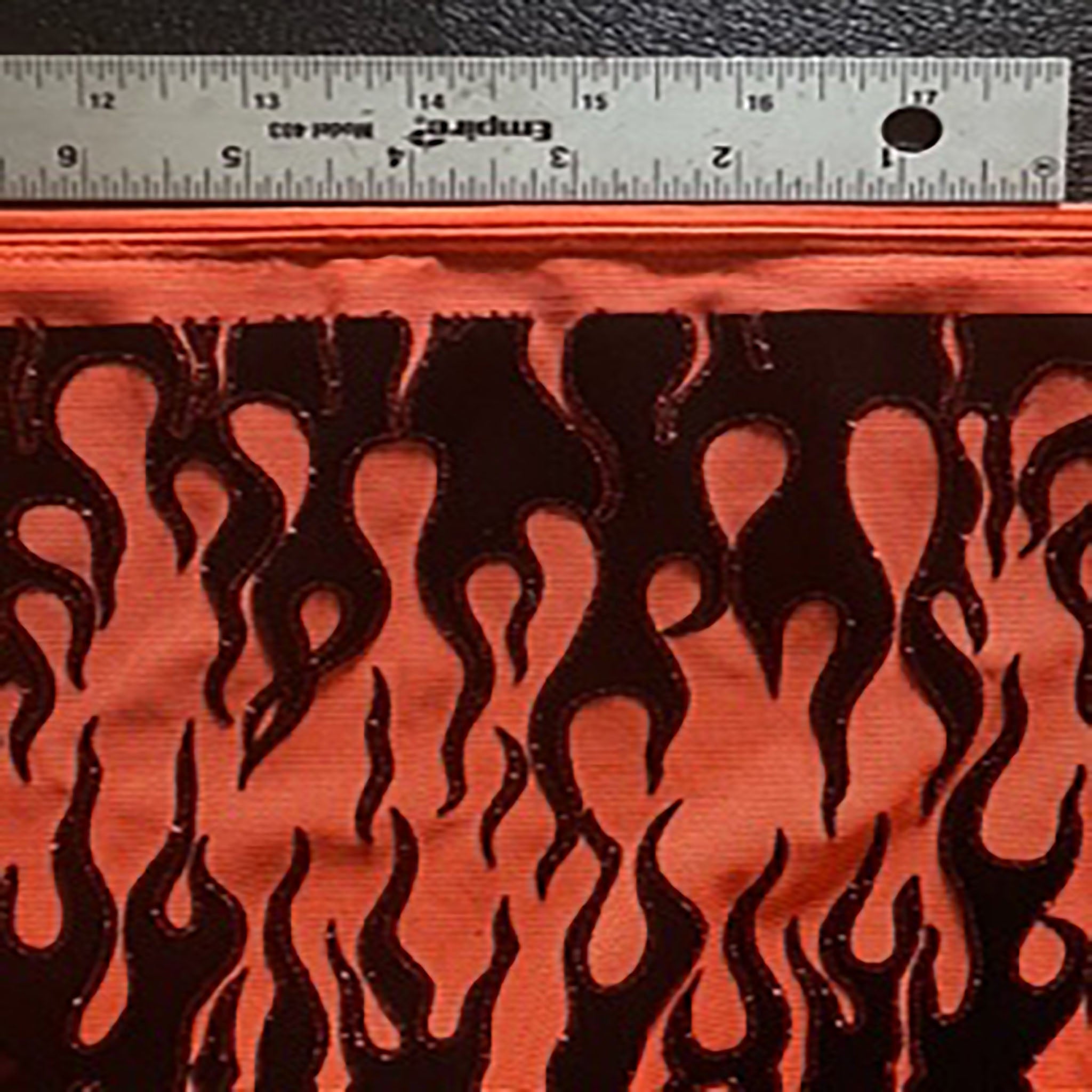 Flame Flock Glitter Stretch Power Mesh Fabric| Spandex Palace