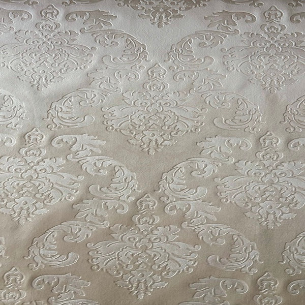 Damask Embossed Velvet Upholstery Drapery Fabric