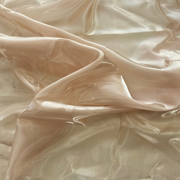 Crystalized Reflective Liquid Organza Fabric