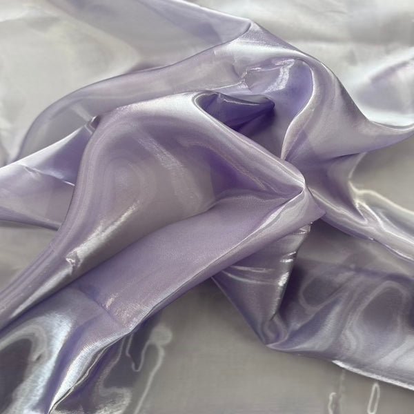 Crystalized Reflective Liquid Organza Fabric