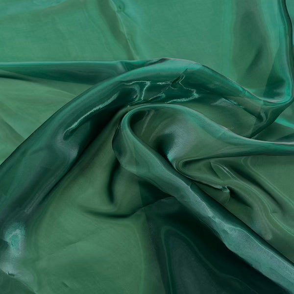 Crystalized Reflective Liquid Organza Fabric