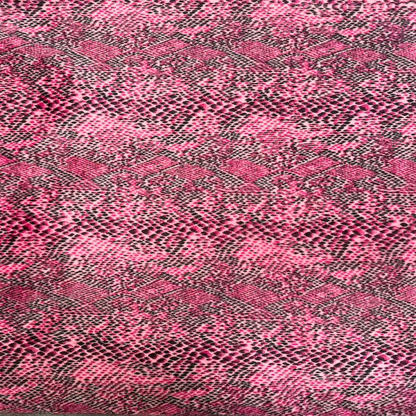 Snake Print Velboa Faux Fur Fabric