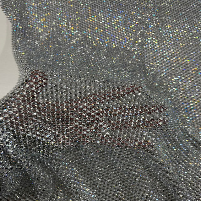 Diamond Gem Rhinestone Fishnet Fabric - Fashion Fabrics LLC