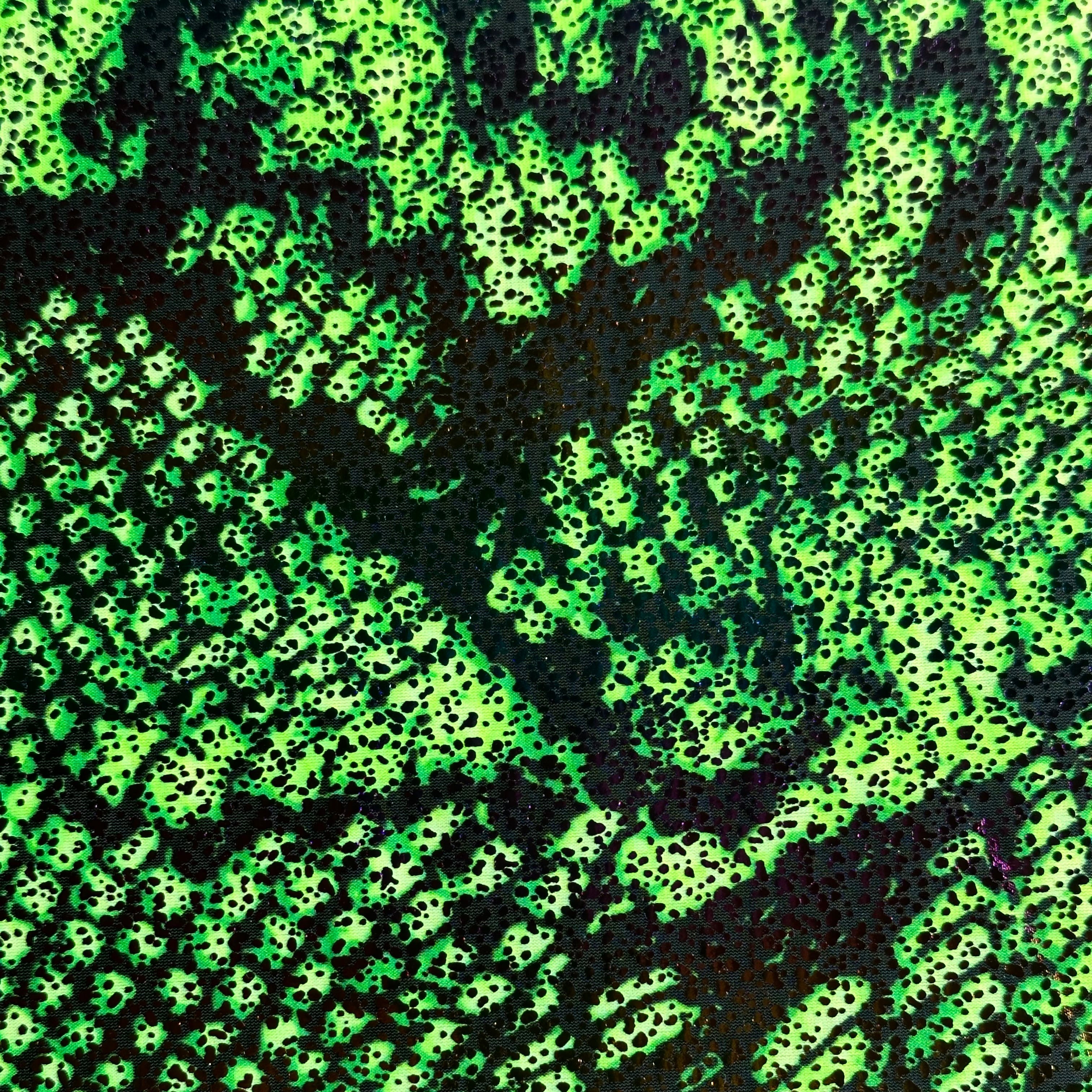 Nylon Spandex Fabric Shinny Anaconda Foil print | Spandex Palace