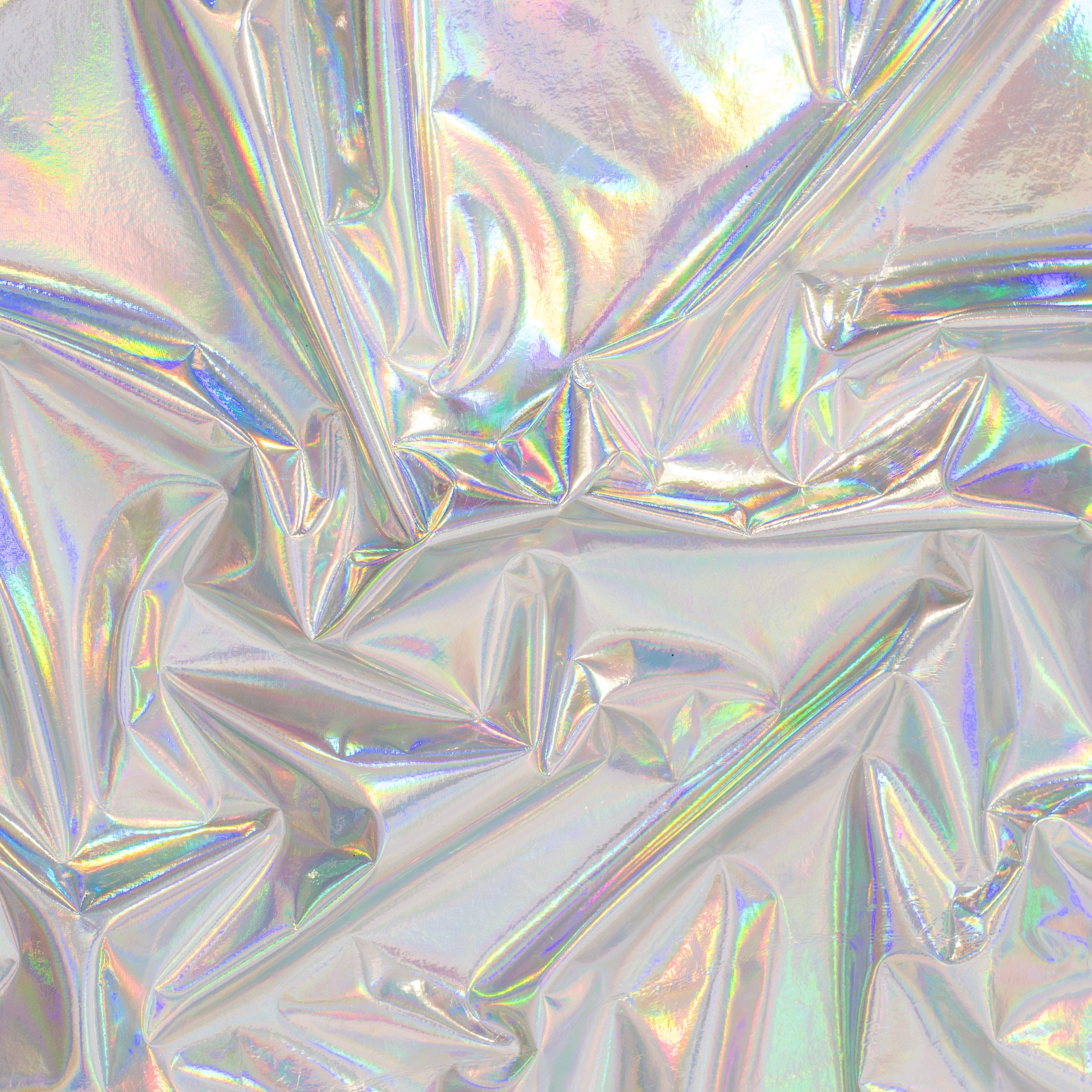 Hologram Vinyl Stretch Polyester Spandex Fabric | Spandex Palace