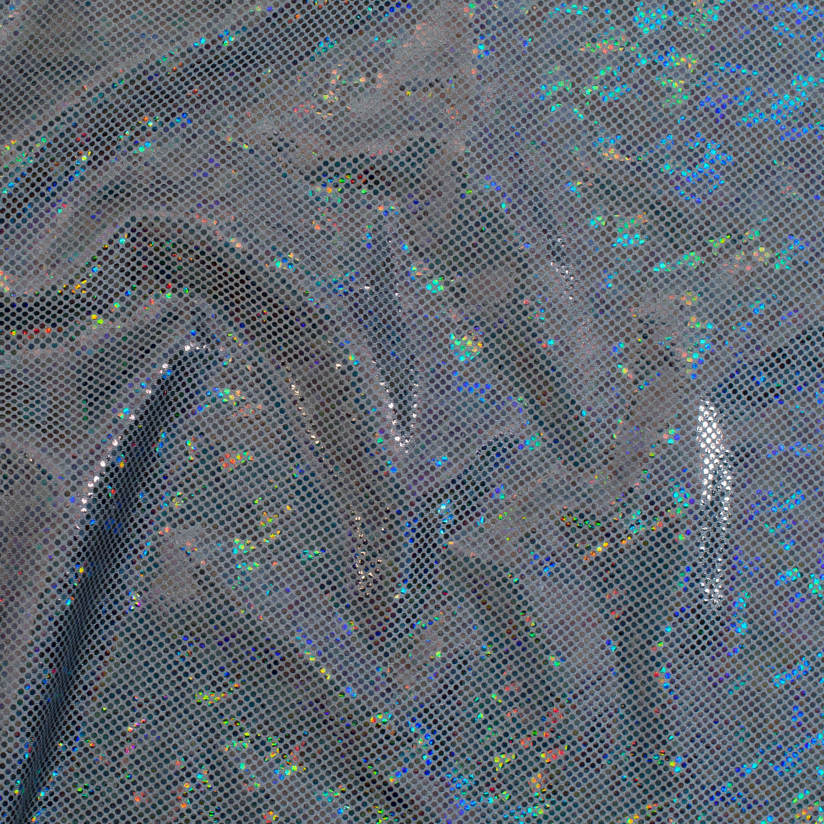 Shatter Glass Hologram  4 Way Stretch Nylon Spandex Fabric| Spandex Palace