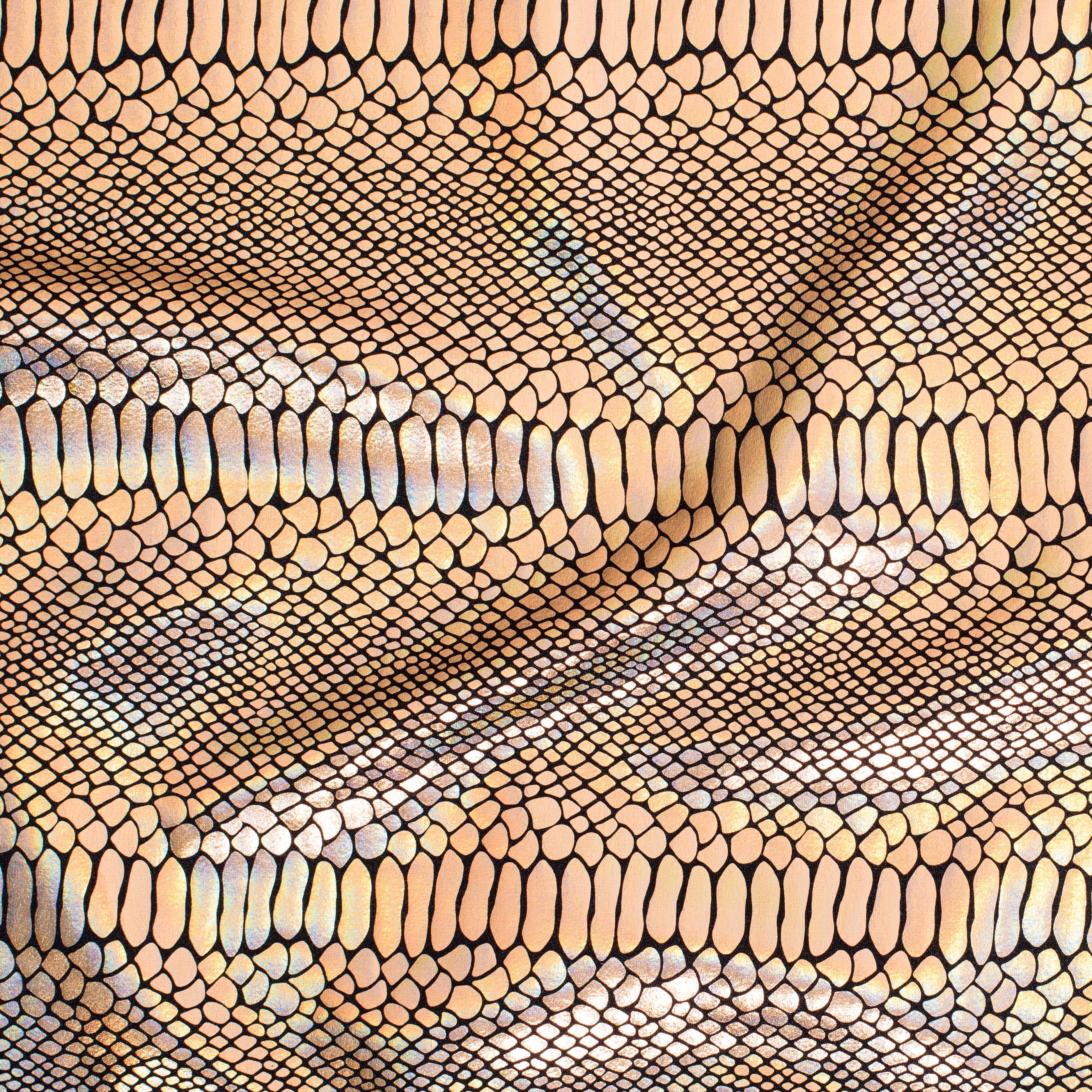 Fever Snake Foil Stretch Nylon Spandex Fabric | Spandex Palace