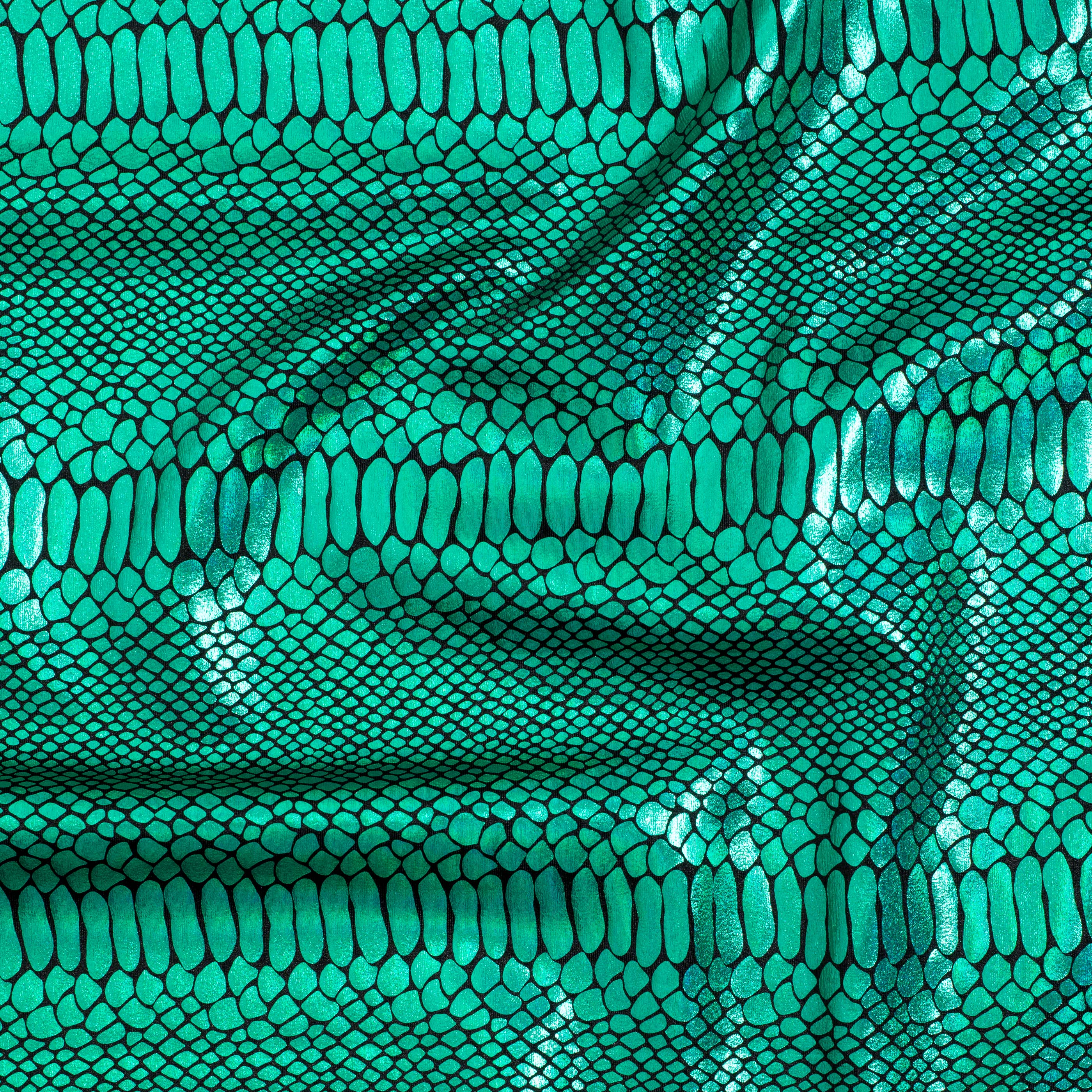 Fever Snake Foil Stretch Nylon Spandex Fabric | Spandex Palace