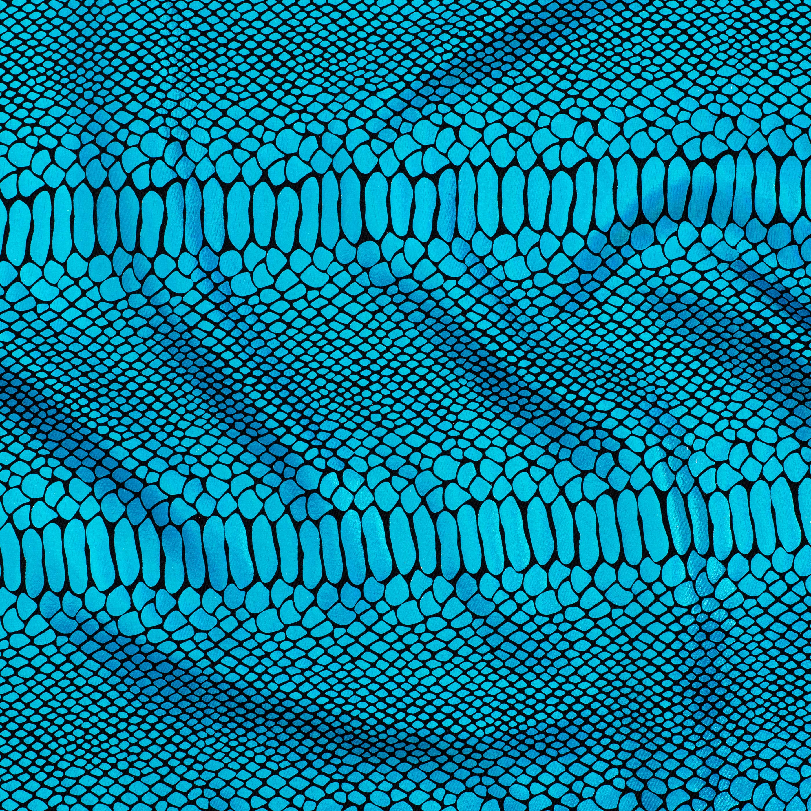 Fever Snake Foil Stretch Nylon Spandex Fabric | Spandex Palace