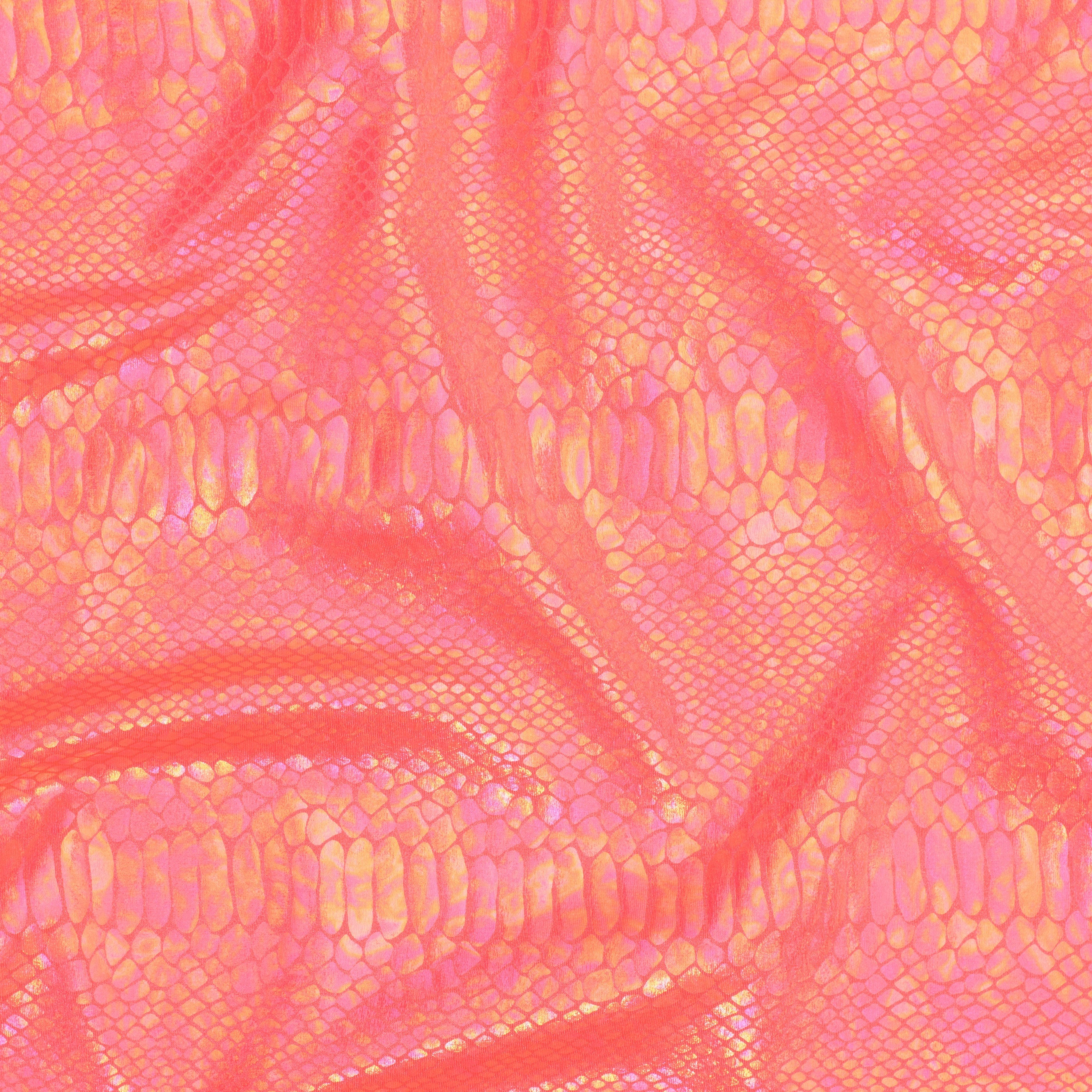 Fever Snake Foil Stretch Nylon Spandex Fabric | Spandex Palace