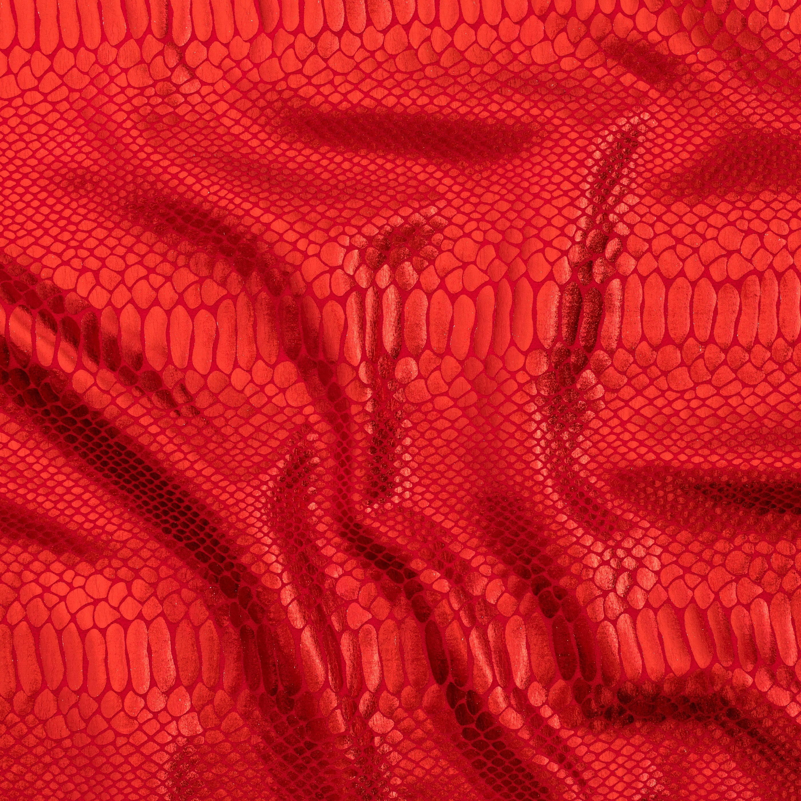 Fever Snake Foil Stretch Nylon Spandex Fabric | Spandex Palace
