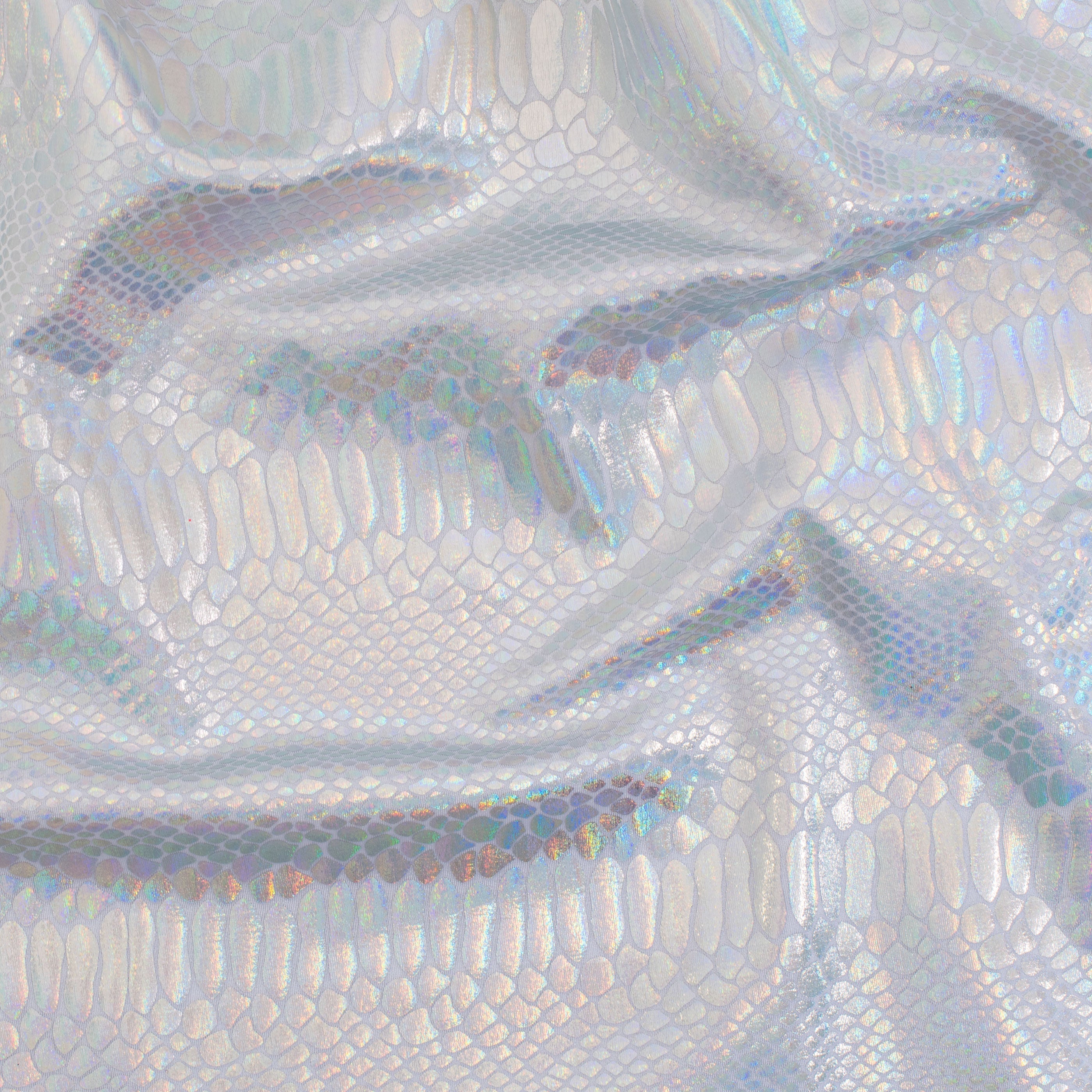 Fever Snake Foil Stretch Nylon Spandex Fabric | Spandex Palace