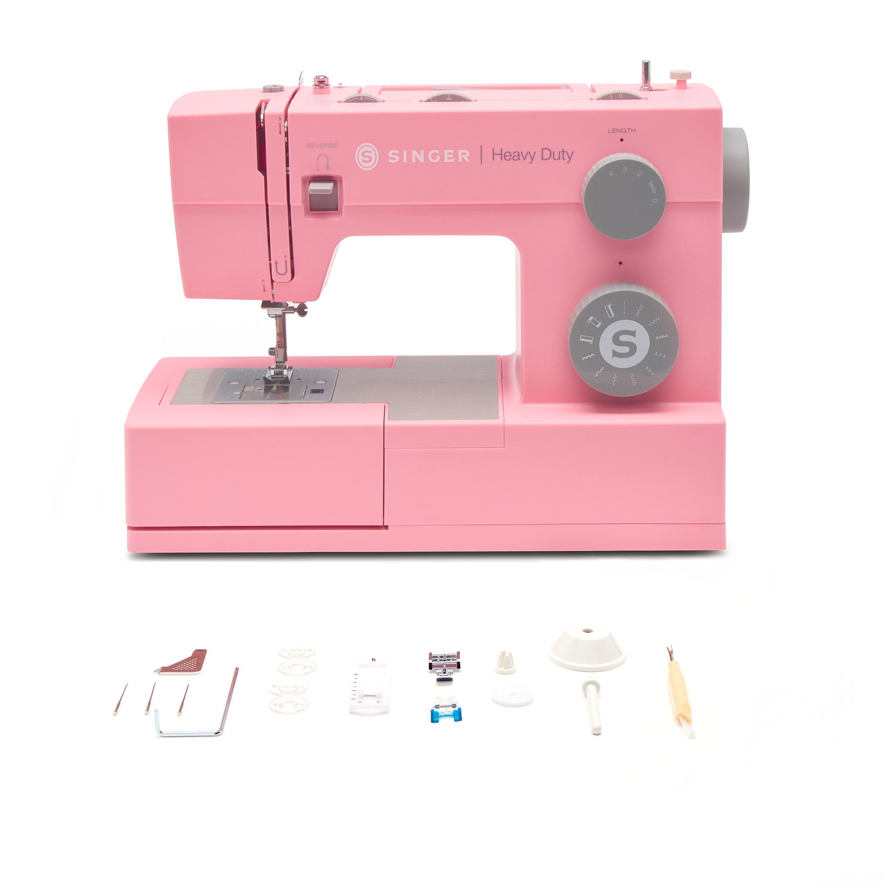 SINGER® Heavy Duty 4411 Pink Sewing Machine - Fashion Fabrics LLC