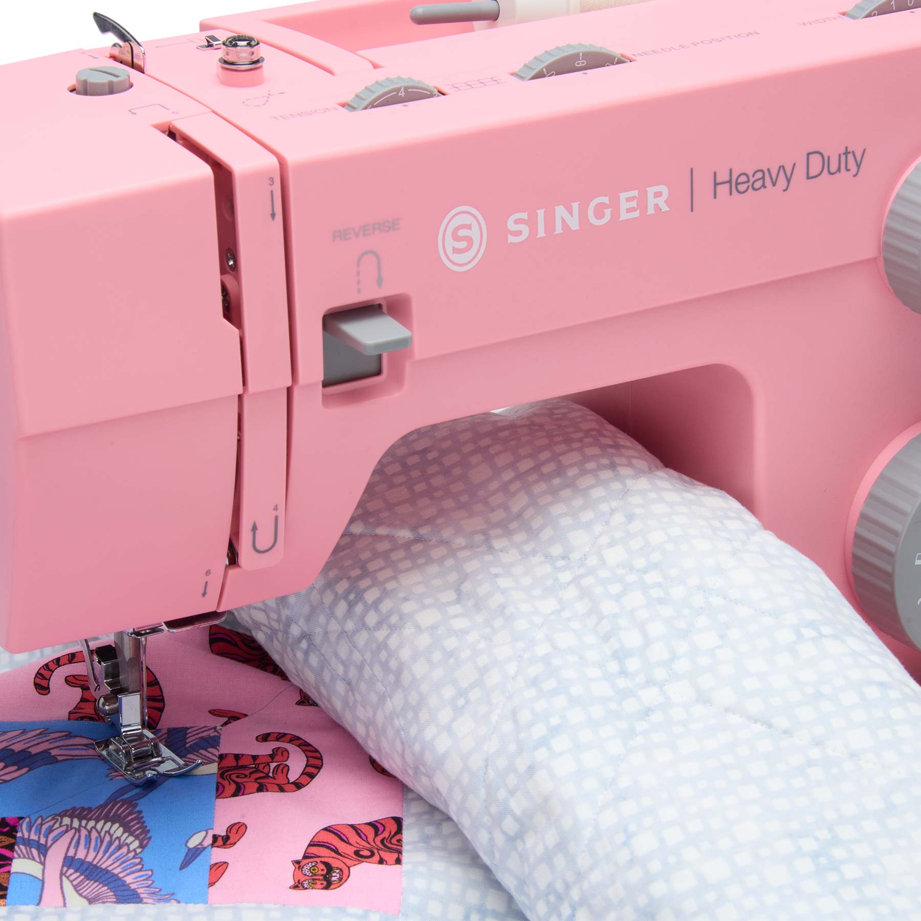 SINGER® Heavy Duty 4411 Pink Sewing Machine - Fashion Fabrics LLC
