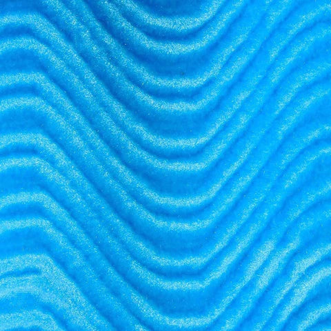 Turquoise Blue Swirl Velvet Flocking Fabric
