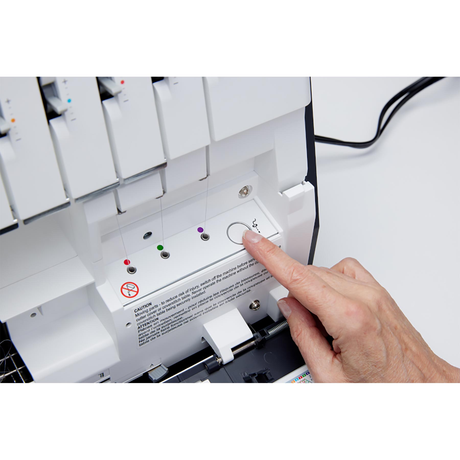 PFAFF® admire™ air 6000 Black Coverlock Machine - Fashion Fabrics LLC