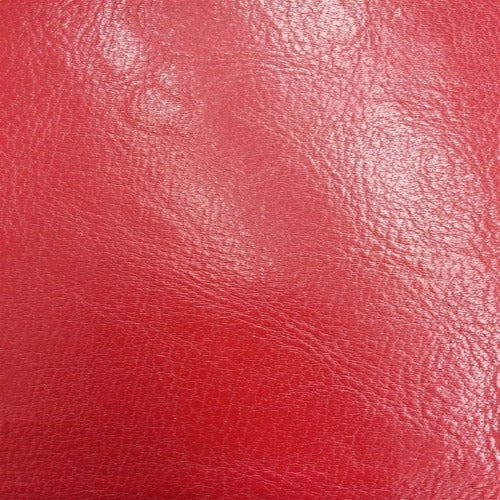 Red Amarillo Grain Shiny PVC Leather Vinyl Fabric - Fashion Fabrics LLC