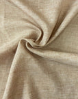Wheat Brown Two Tone Vintage Linen Faux Burlap Fabric
