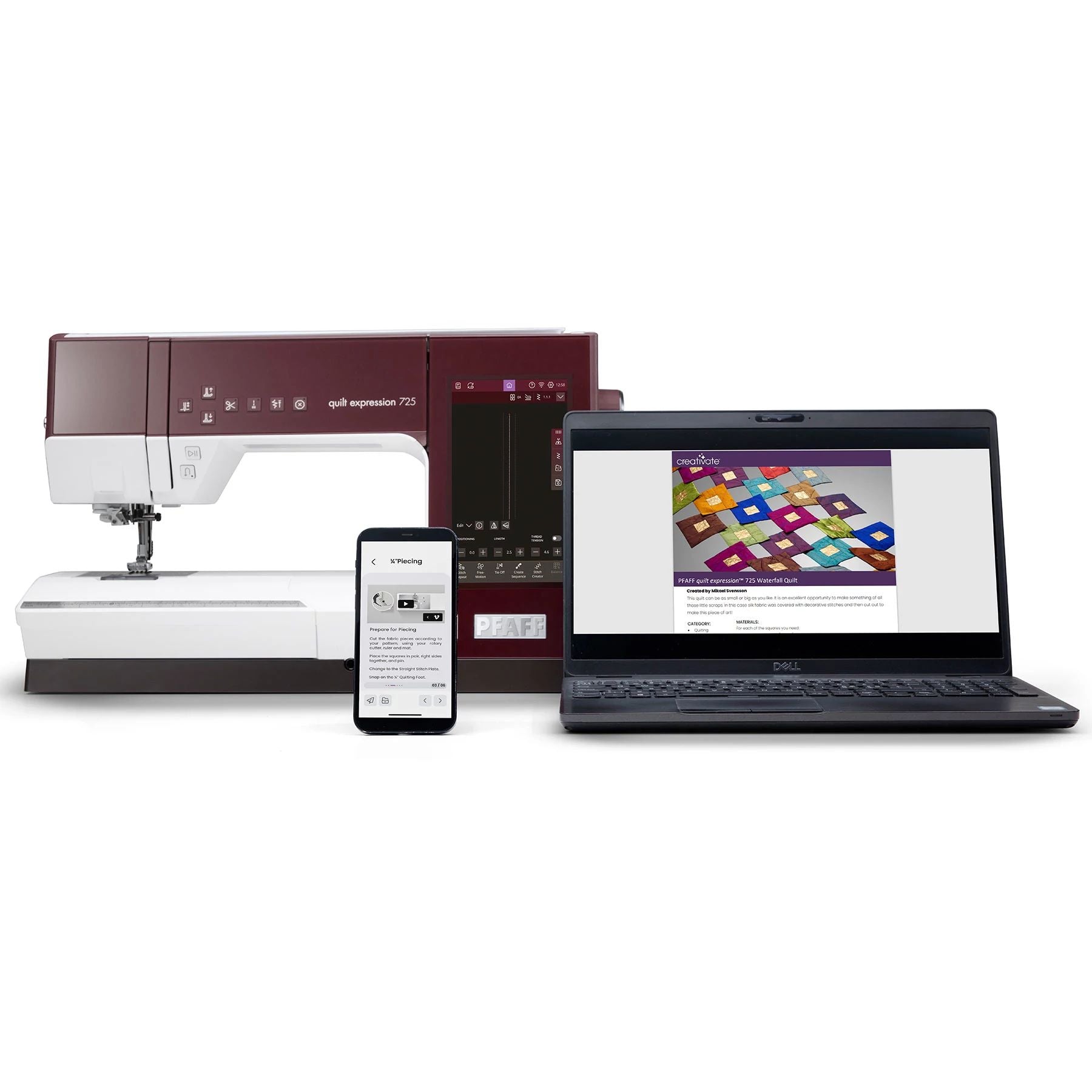PFAFF® quilt expression™ 725 Sewing Machine - Fashion Fabrics LLC