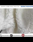 Ivory Sherpa Faux Fur Fabric