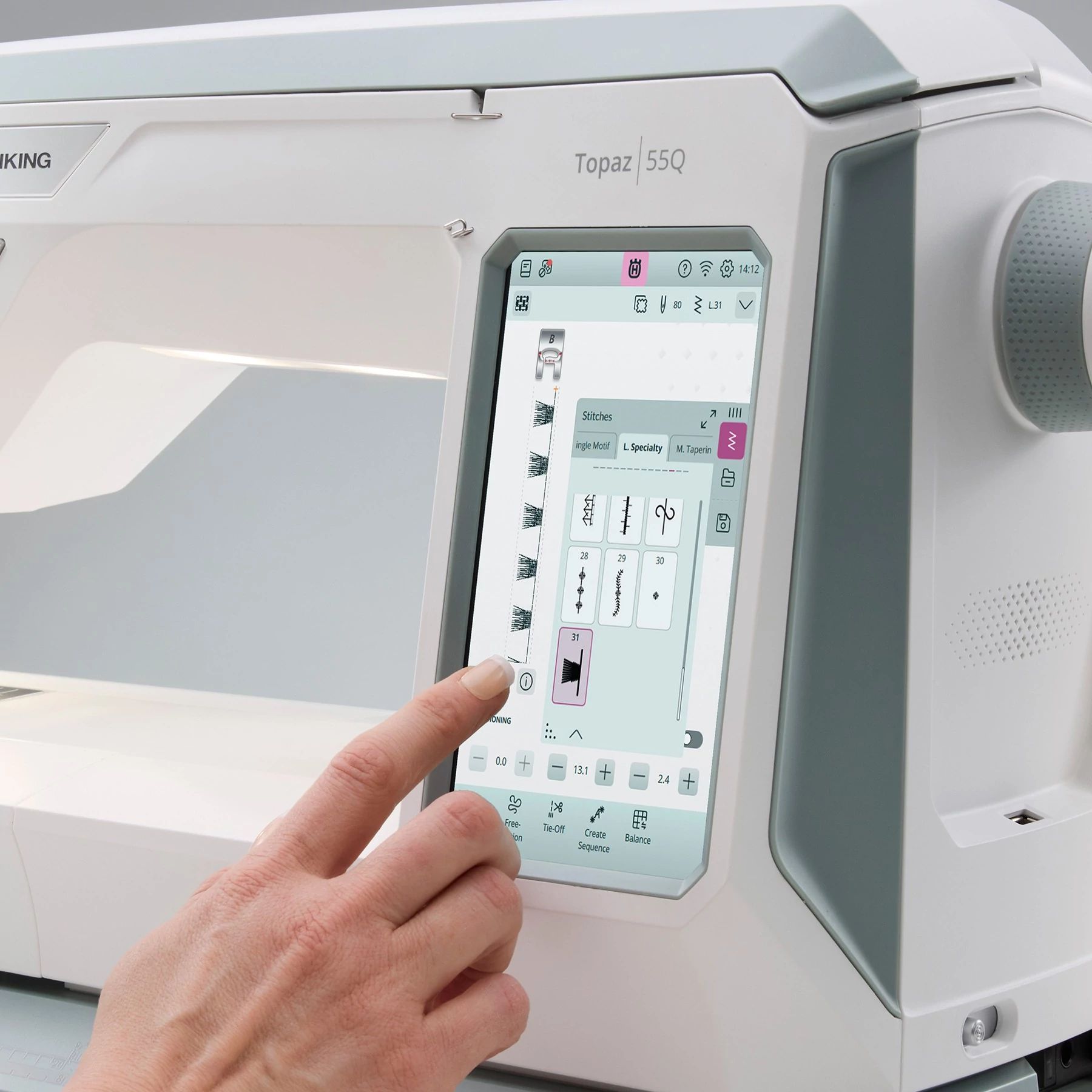 HUSQVARNA® VIKING® TOPAZ™ 55Q Sewing Machine - Fashion Fabrics LLC
