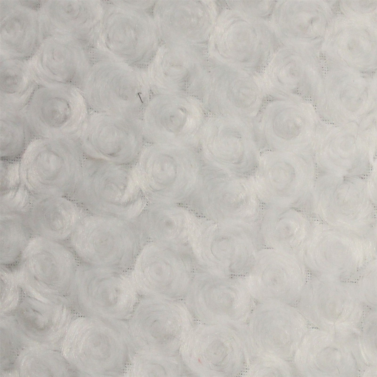 White Swirl Rose Bud Fabric - Fashion Fabrics Los Angeles 