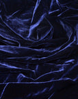 Navy Blue Silk Velvet Fabric - Fashion Fabrics Los Angeles 
