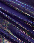 Purple Venom Snake Skin Stretch Velvet Iridescent Spandex Fabric - Fashion Fabrics Los Angeles 