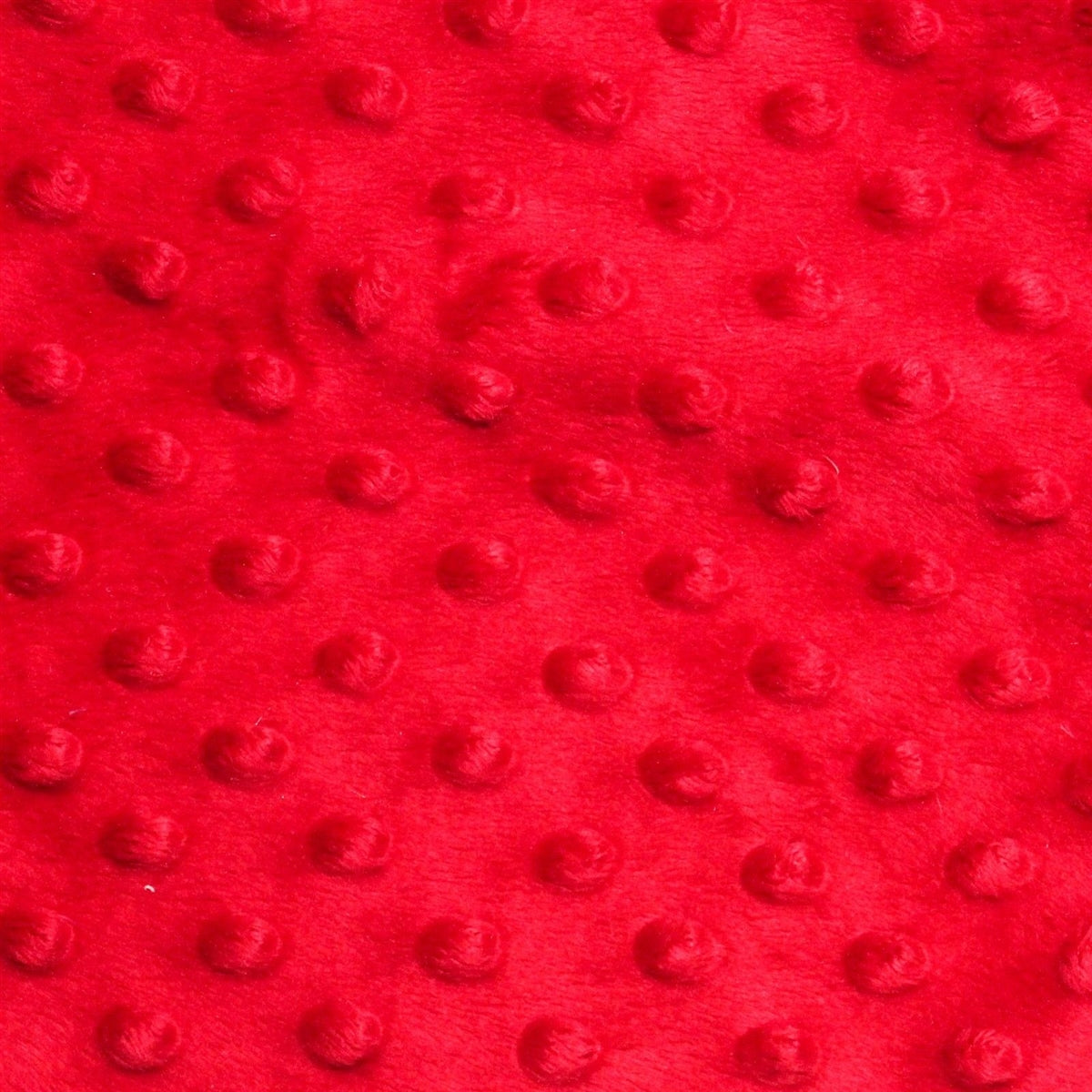 Red Minky Dimple Dot Fabric - Fashion Fabrics Los Angeles 